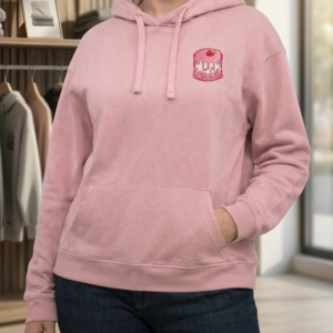 Women’s Crop Top Hoodie (Pink)